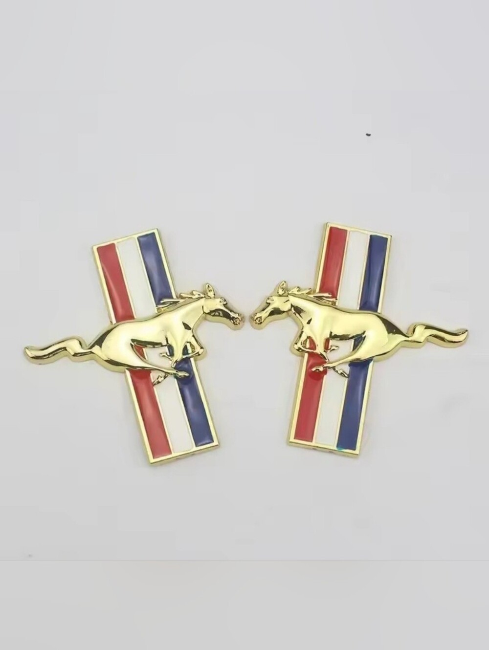 2 Mustang horse emblem badges See All Colors 8.5x9cm